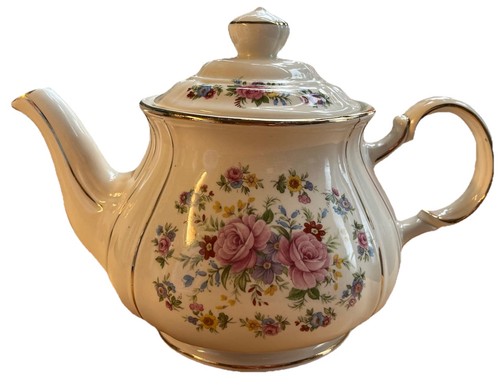 Vintage sadler teapot pink - teapot,