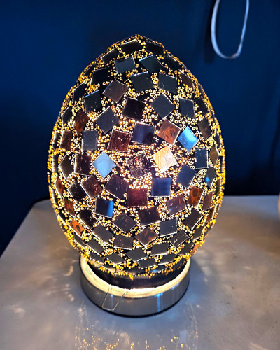 Mosaic egg table - mosaic,