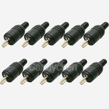 10x 2 Pin DIN Male Plug Hifi Loudspeaker Audio Connector For Philips B&O Speaker