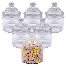Plastic Sweet Storage Jars 1000ml 1L Wedding Favour Jar Candy Party Food Storage