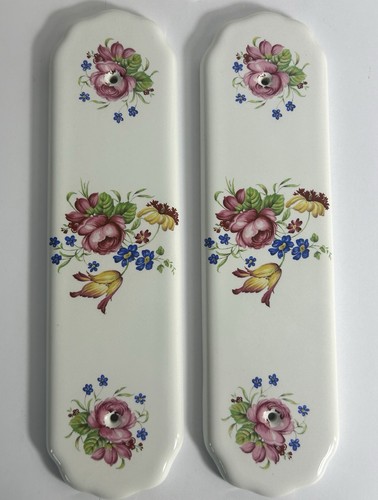 Vintage floral door - plates, /