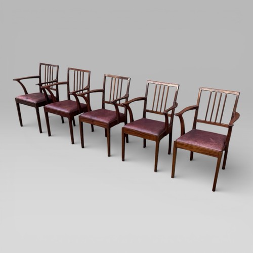 Vintage set mahogany - of, 5