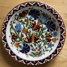 A Beautiful Collector’s Plate Hand Made By Seva Keramik Rhodes Greece.