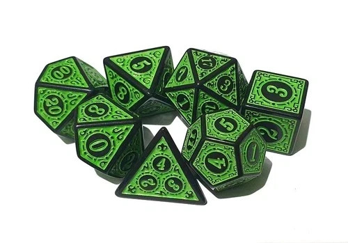 Dnd dice set - dice, runic