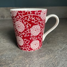 Maxwell & Williams Orient porcelain mug floral red white 