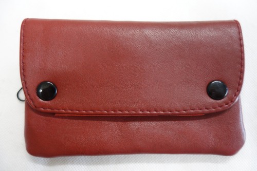 Soft leather tobacco pouch - tobacco,