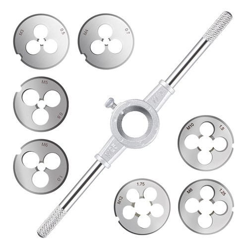Round die stock - 8x, handle