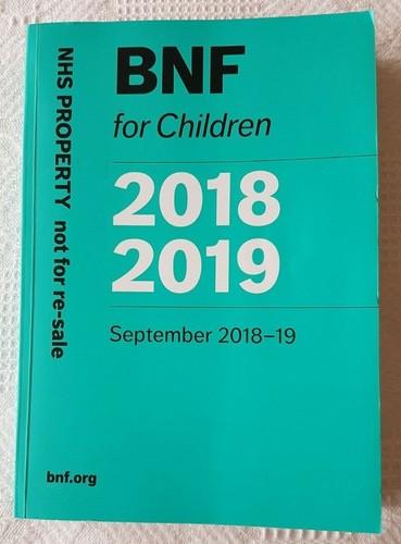 Bnf for children british - bnf, (british