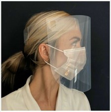 Full Face Covering Visor Mask Shield Protection Reusable Eye Mouth Safety Guard
