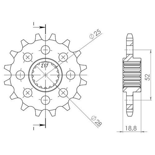 Sprocket p525 z20 - p525,