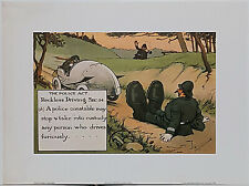 Reckless Driving by Charles Crombie Police themed reproduction print