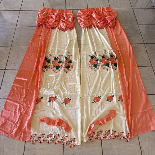Vintage peach ecru satin - vintage,