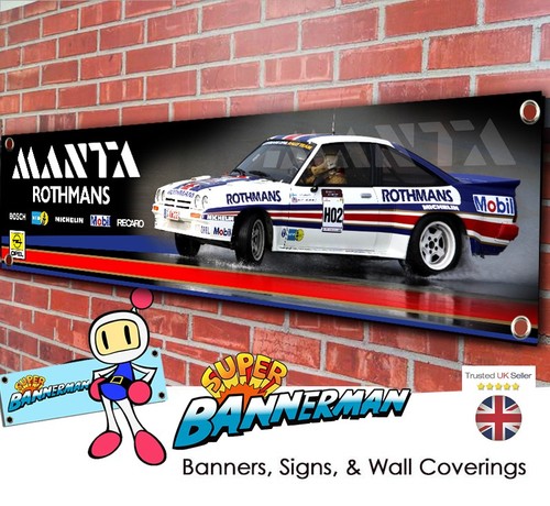 Opel manta rally car banner - opel,