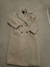 Zara Biege Teddy Coat Size  M