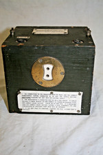 Vintage transformer in wooden case with 6 volt AC output.