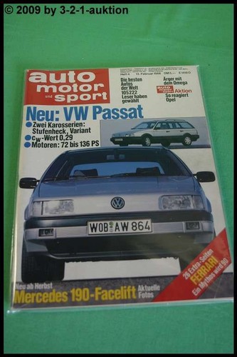 Ams auto motor sport vw - 4/88,