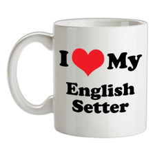 Love english setter - setter, mug