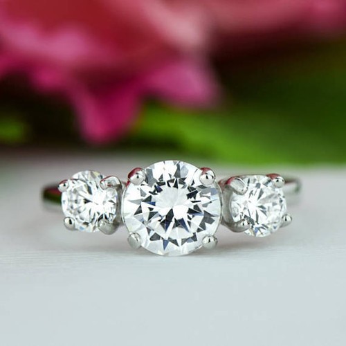 2ct round cut simulated - round,