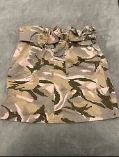 ladies river island camo denim skirt size 10