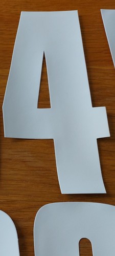 Wheelie bin number decal - 4,