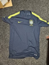 Brazil Black Nike Kit - With Yellow Neon Strip - Mens Medium Great Condition