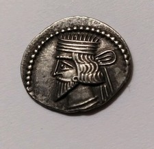 Ancient Parthian Silver Coin 
