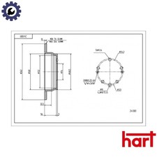 2x BRAKE DISC 241 081 FOR HYUNDAI KIA CEE'D/SW/PRO/Hatchback SPORTAGE/III 1.4L