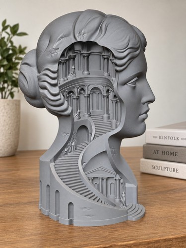 Architectural mind bust - mind, –