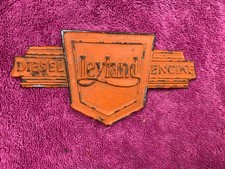 Original LEYLAND DIESEL ENGINE Bus/Coach Badge Plate Sign