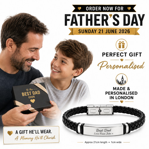 Personalised mens leather - personalised,