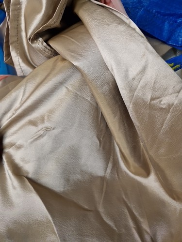 Gold shiny crisp taffeta - shiny,