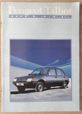 Peugeot Talbot Range Brochure 1984 - 205 305 505 604 Samba Horizon Solara Alpine