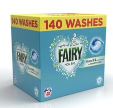 Fairy Non-Bio Pods Washing Detergent Capsules Pod 2 x 70 (140 Count)