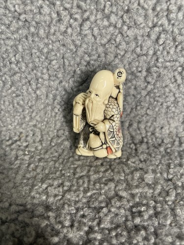 Vtg japanese carved netsuke - japanese,