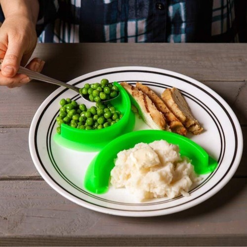 4pcs plate divider - plate, silicone