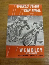 21/09/1968 Speedway Programme: World Team Cup Final [At Wembley] (missing half o