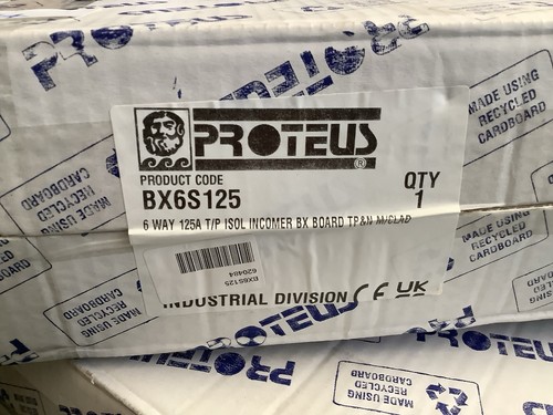 Proteus bx6s125 way 125a tpn - 6-way,
