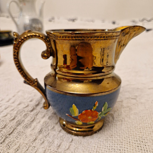 Antique hand painted floral - painted,