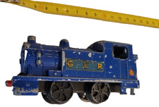Dinky Toys GER Steam Train Locomotive, No 87, Vintage 1970's, Die Cast, Blue.