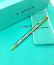 Tiffany & Co. T Clip USA Ballpoint PEN with gold tone trim