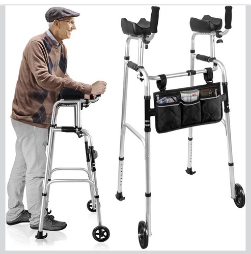 Dual wheel walking frame with - dual-wheel,