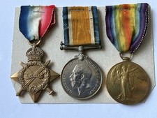 WW1 Trio 42271 Dvr J Hunter Royal Field Artillery.