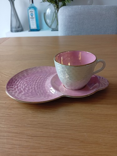Art deco maling pink lustre - deco,