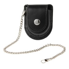 Leather pocket watch - leather,