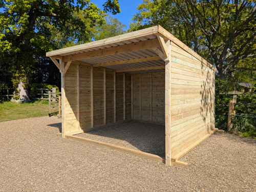 X12 pent open fronted - pent,