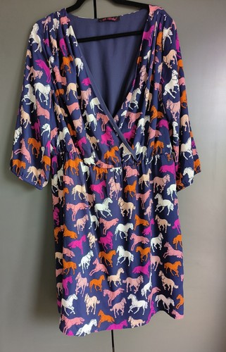 Fabulous navy neck dress - navy,