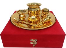 Purpledip Metal Puja Thali