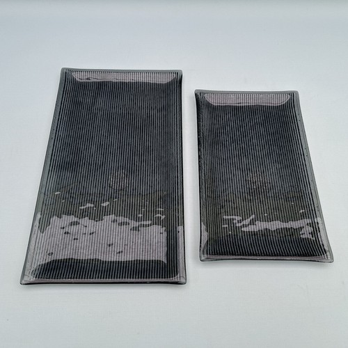 Steelite smoked glass pair - smoked,