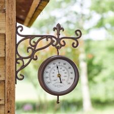 Smart Garden Double Sided York Station Clock & Thermometer Indoor & Outdoor Use