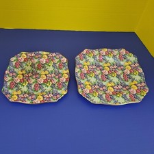 2 Vintage Square 8.75" & 8"